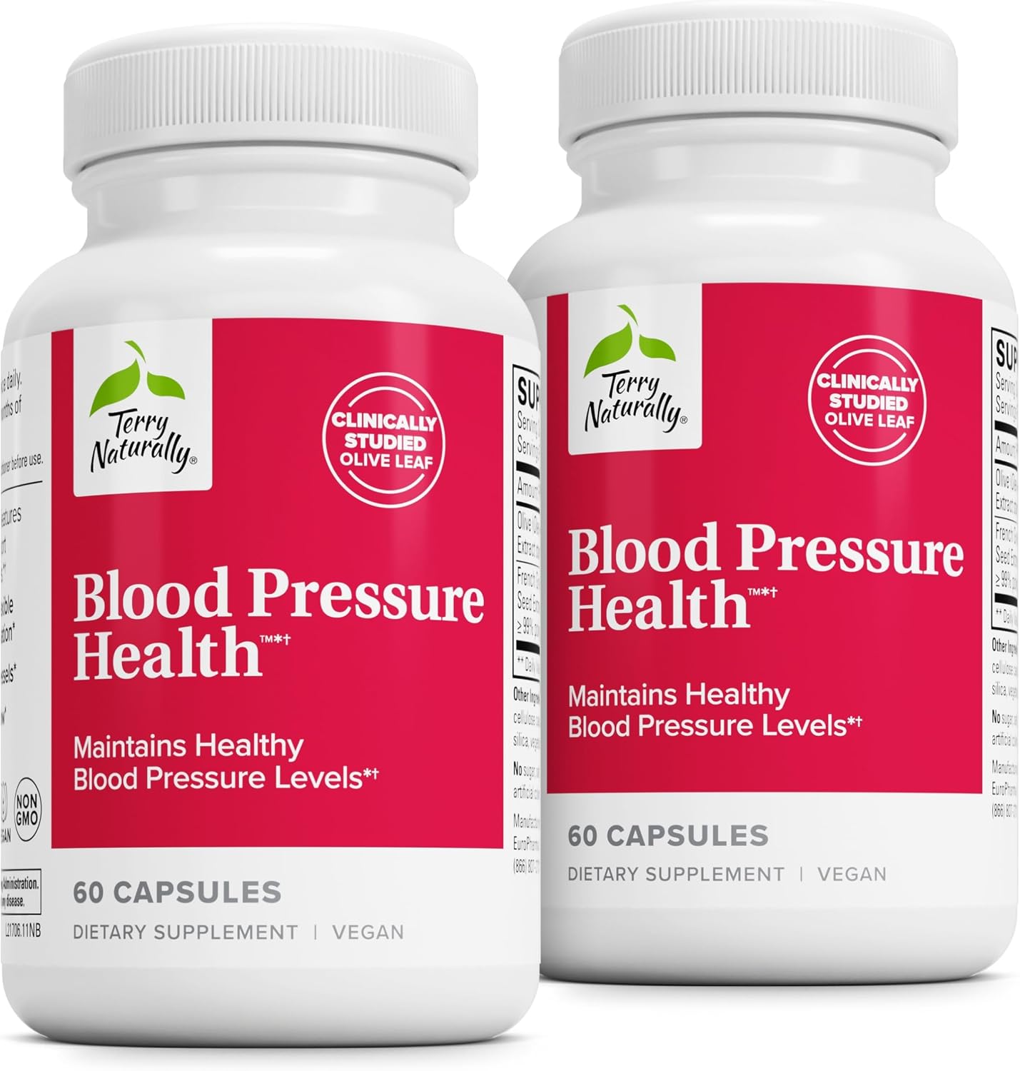 Terry Naturally Blood Pressure Health | Apoyo a la presión arterial y circulación | 60 cápsulas