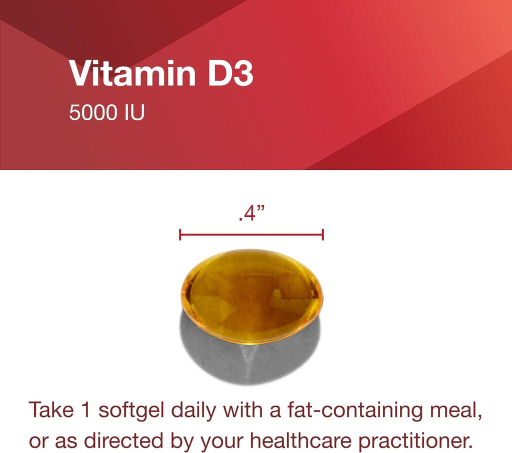 PROTOCOL FOR LIFE BALANCE - Vitamina D3 5000 UI - 120 Cápsulas Blandas
