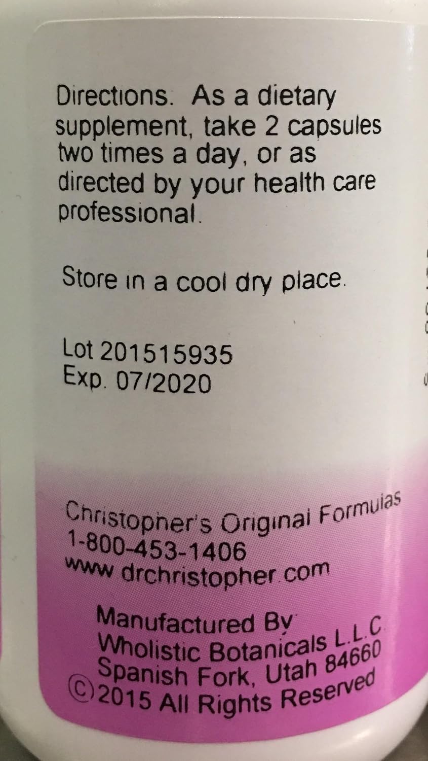 Christopher's Original Formulas - Red Raspberry Leaves - 450 mg - 100 Veggie Caps