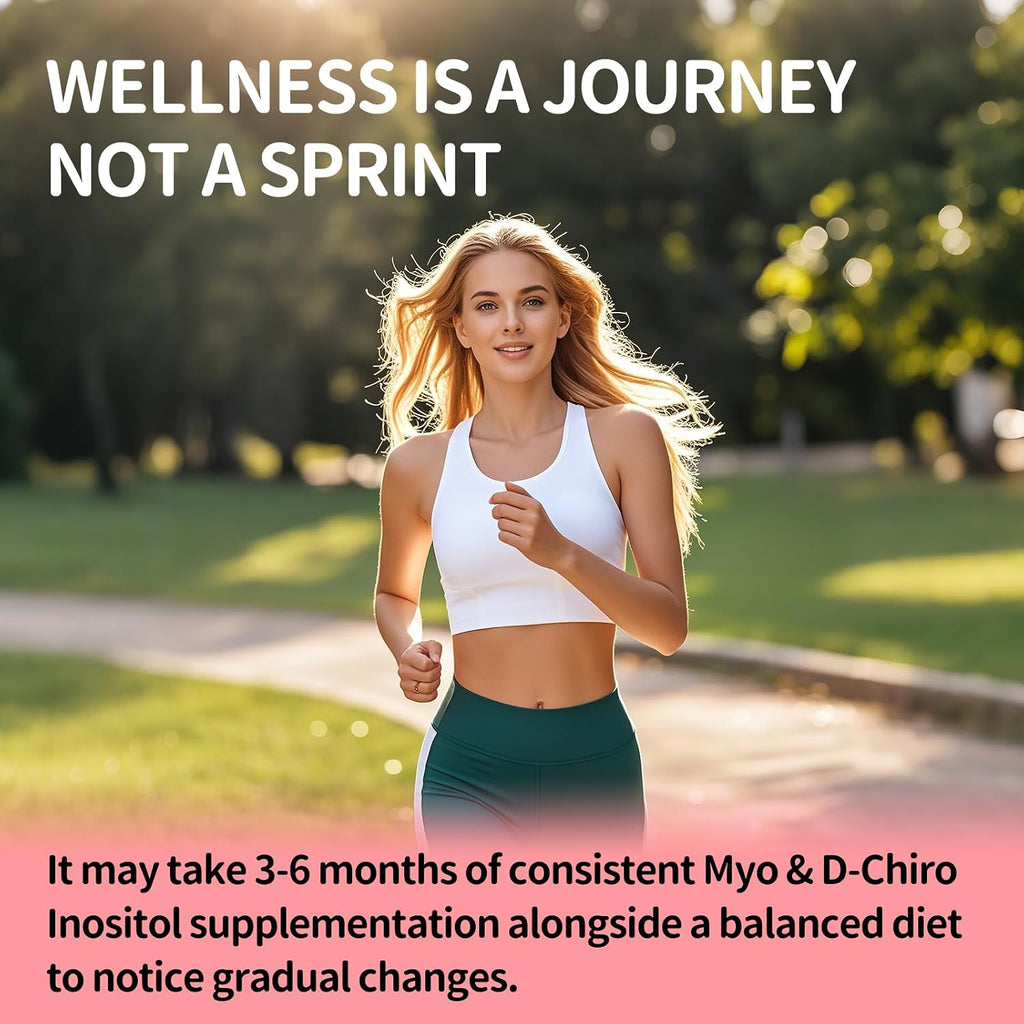 RUNICA Myo-Inositol & D-Chiro Inositol (40:1 Ratio) - 120 Cápsulas Veganas, Pack de 30 Días