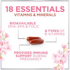 Hello Lovely! Vitaminas Prenatales con Ácido Fólico + Omega 3 DHA - 120 Cápsulas Blandas
