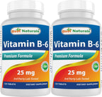 Best Naturals Vitamina B6 25 mg, 120 Comprimidos