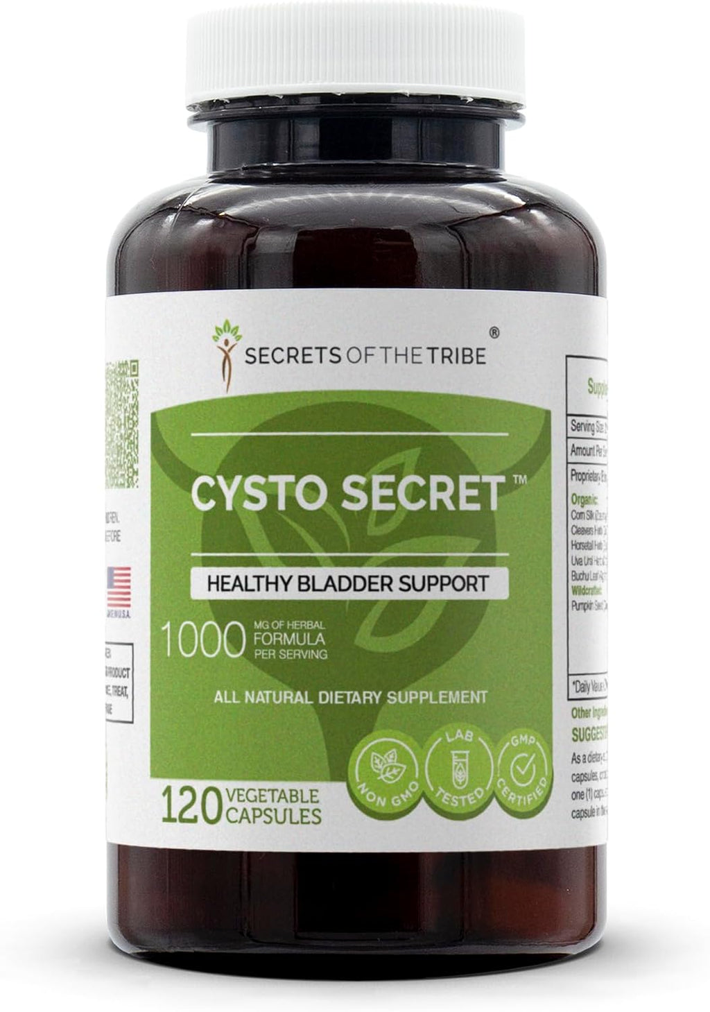 Cysto Secret - Complemento Herbal para la Vejiga, 120 Cápsulas