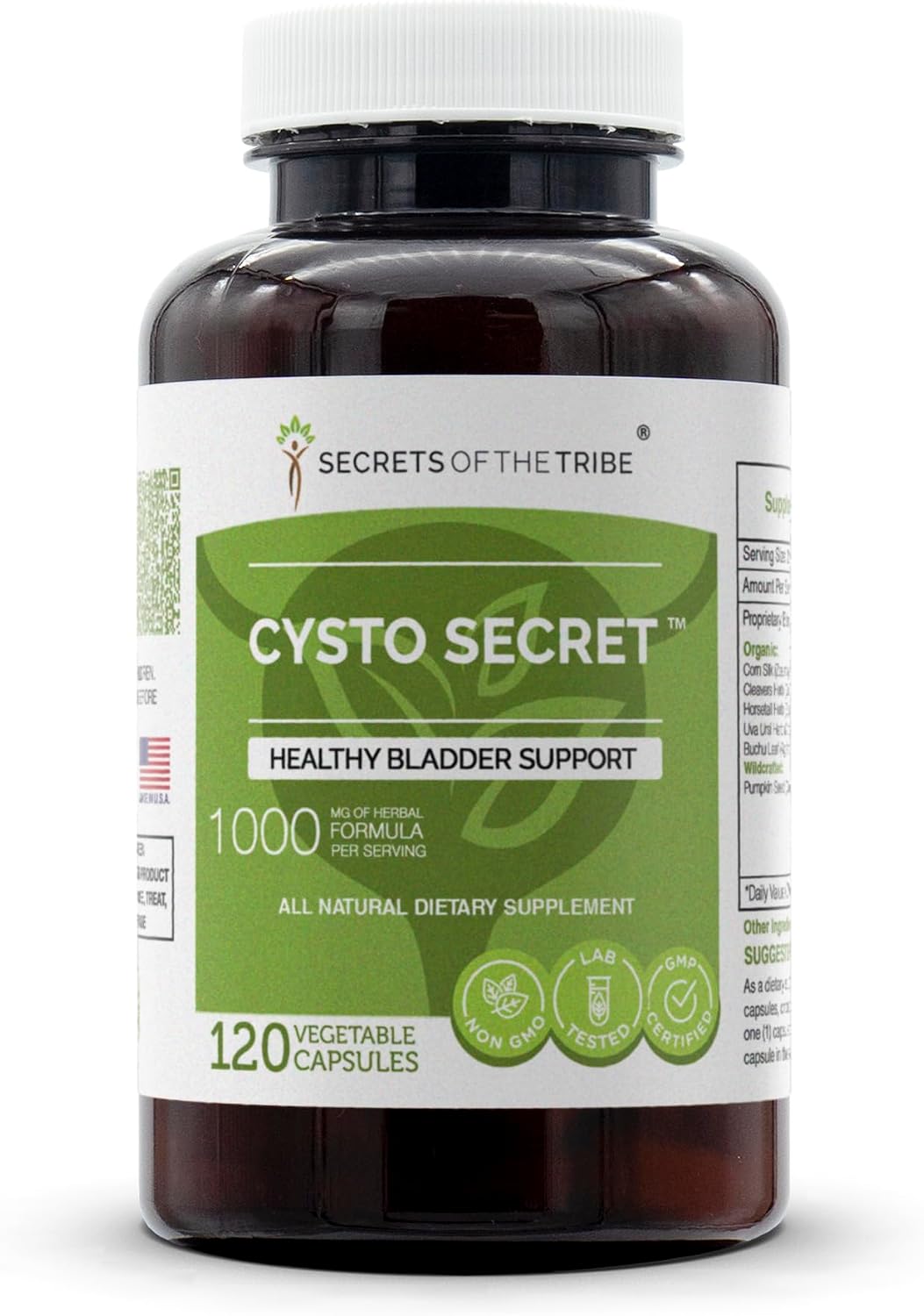 Cysto Secret - Complemento Herbal para la Vejiga, 120 Cápsulas