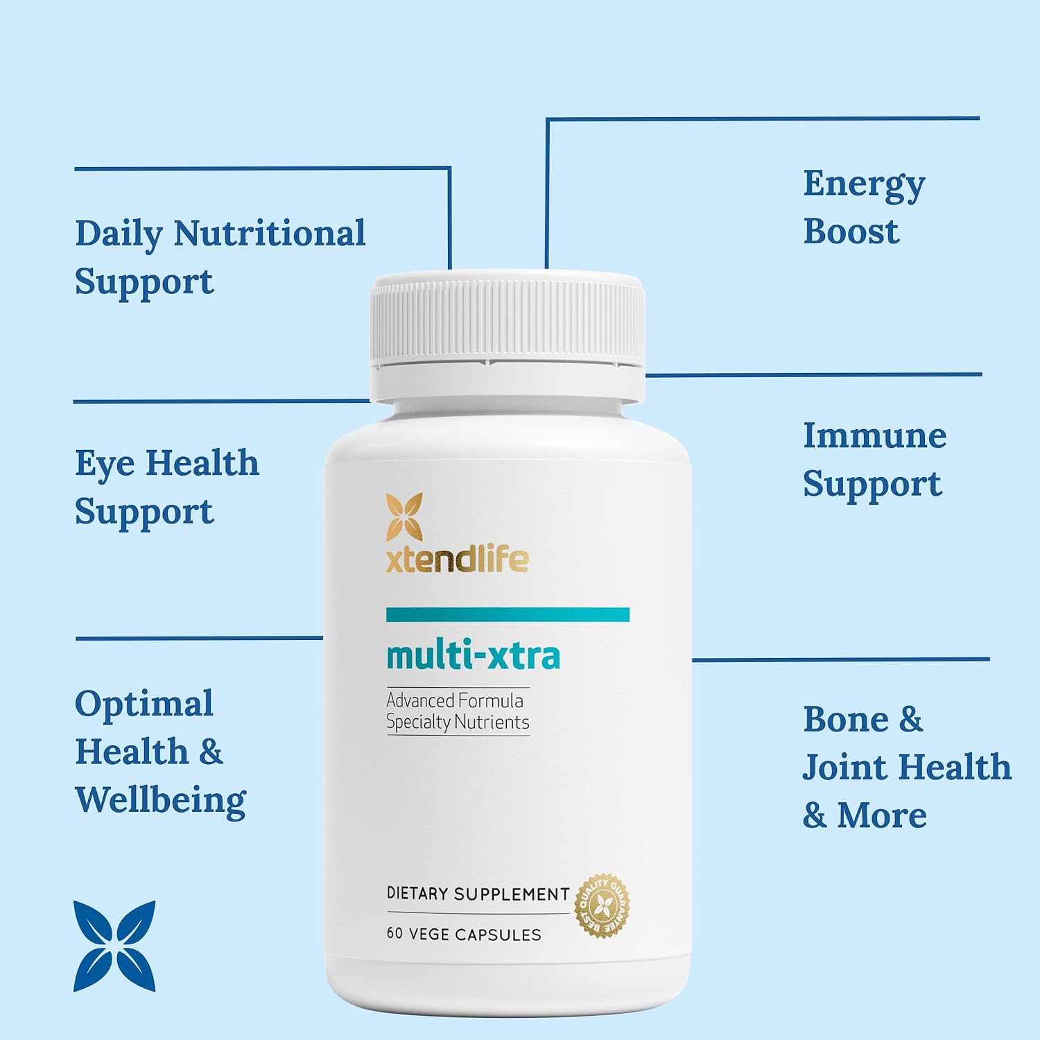 Xtendlife Multi-Xtra Multivitamínico Completo 30 Días