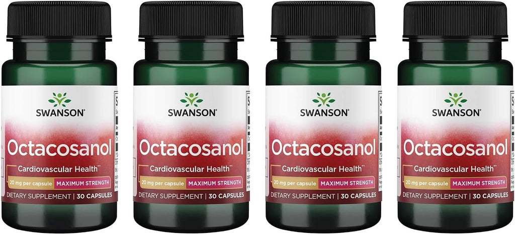Swanson Maximum-Strength Octacosanol 20 mg 30 Cápsulas (3 Pack)
