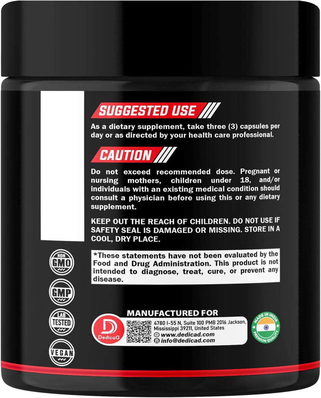 DEDICAD 1500mg Cápsulas de Artemisa con Nogal Negro y Clavo - Suplemento de Artemisia Annua para el Sistema Inmunitario - 60 Cápsulas Veganas