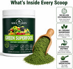 SHOUTGRIIN Green Superfood Powder - Superalimentos Verdes Orgánicos