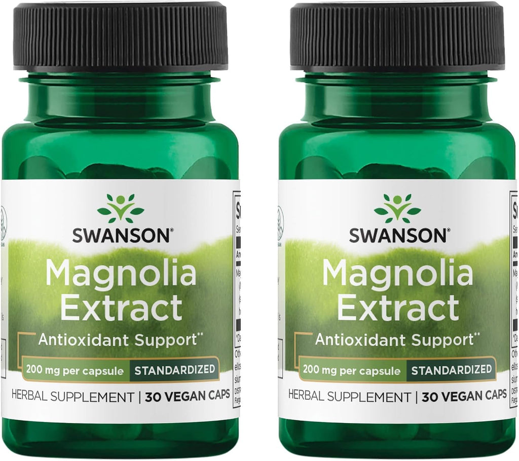 Swanson Magnolia Bark - 30 Veggie Capsules, 200mg