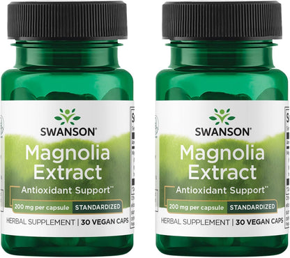 Swanson Corteza de Magnolia (200 mg, 30 Cápsulas Vegetales) - Pack de 4 – Image 8