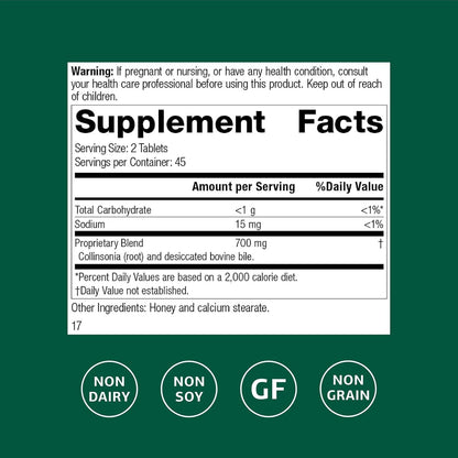 Cholacol - Complemento para la Digestión de Grasas y Apoyo Biliar - 90 Comprimidos – Image 2