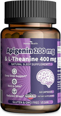 Anven Health L-Teanina 400mg + Apigenina 200mg | 60 Cápsulas Vegetales