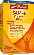Nature Made SAM-e 200 mg Completo, 60 tabletas