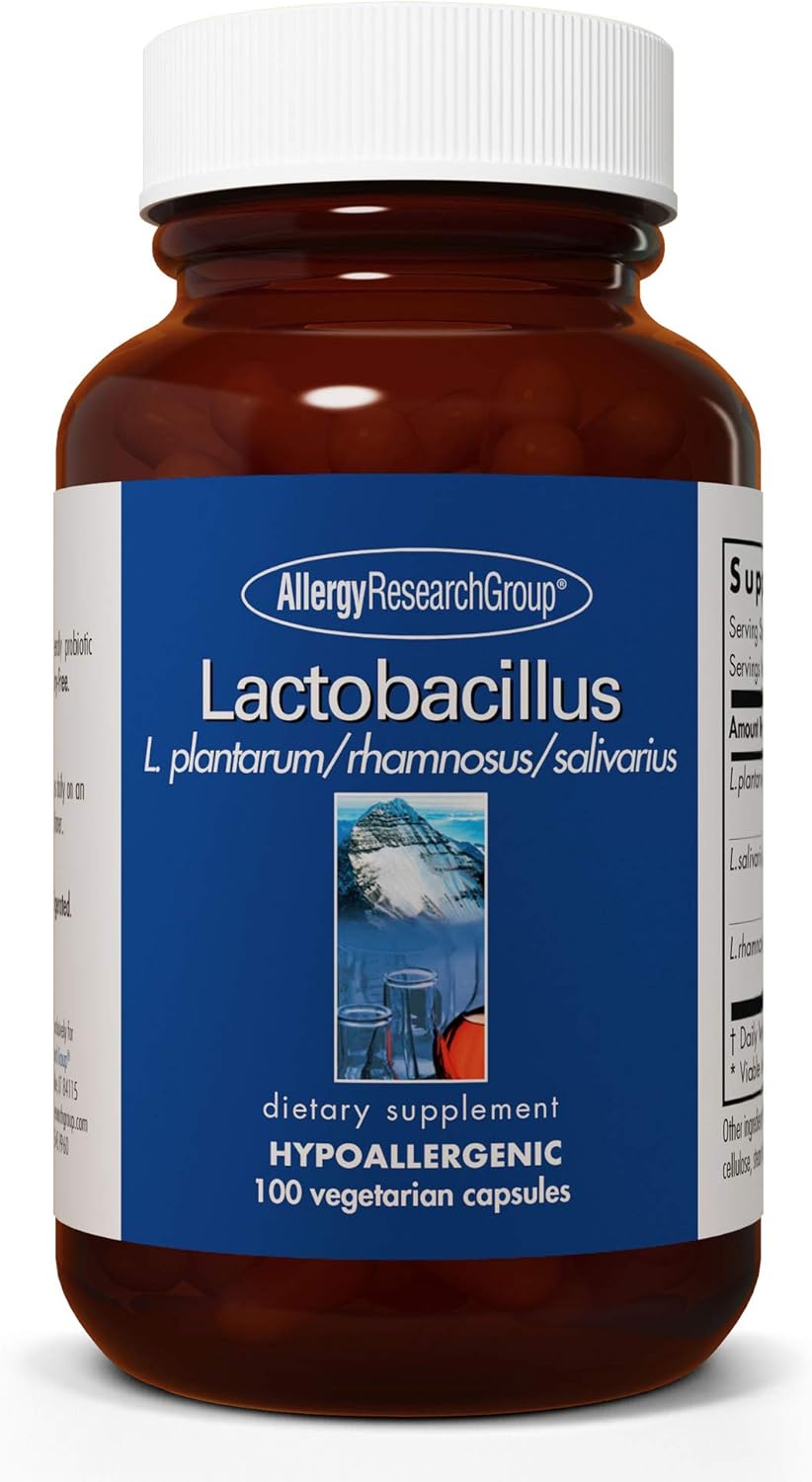 Allergy Research Group ARG Lactobacillus – Probiótico Multicepa, 100 Cápsulas