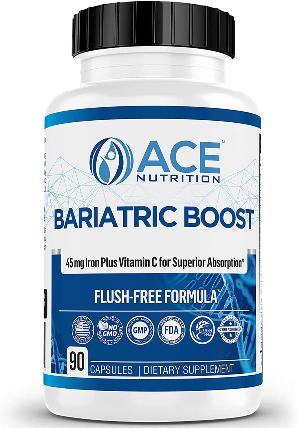 Bariatric Boost One-A-Day Multivitamínico Bariátrico con 45mg de Hierro - 90 Cápsulas