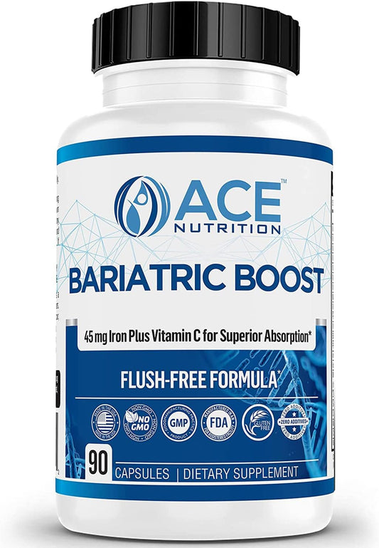 Bariatric Boost One-A-Day Multivitamínico Bariátrico con 45mg de Hierro - 90 Cápsulas