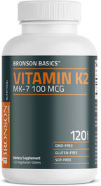 Bronson Vitamina K2 MK-7 100 mcg - 120 Comprimidos