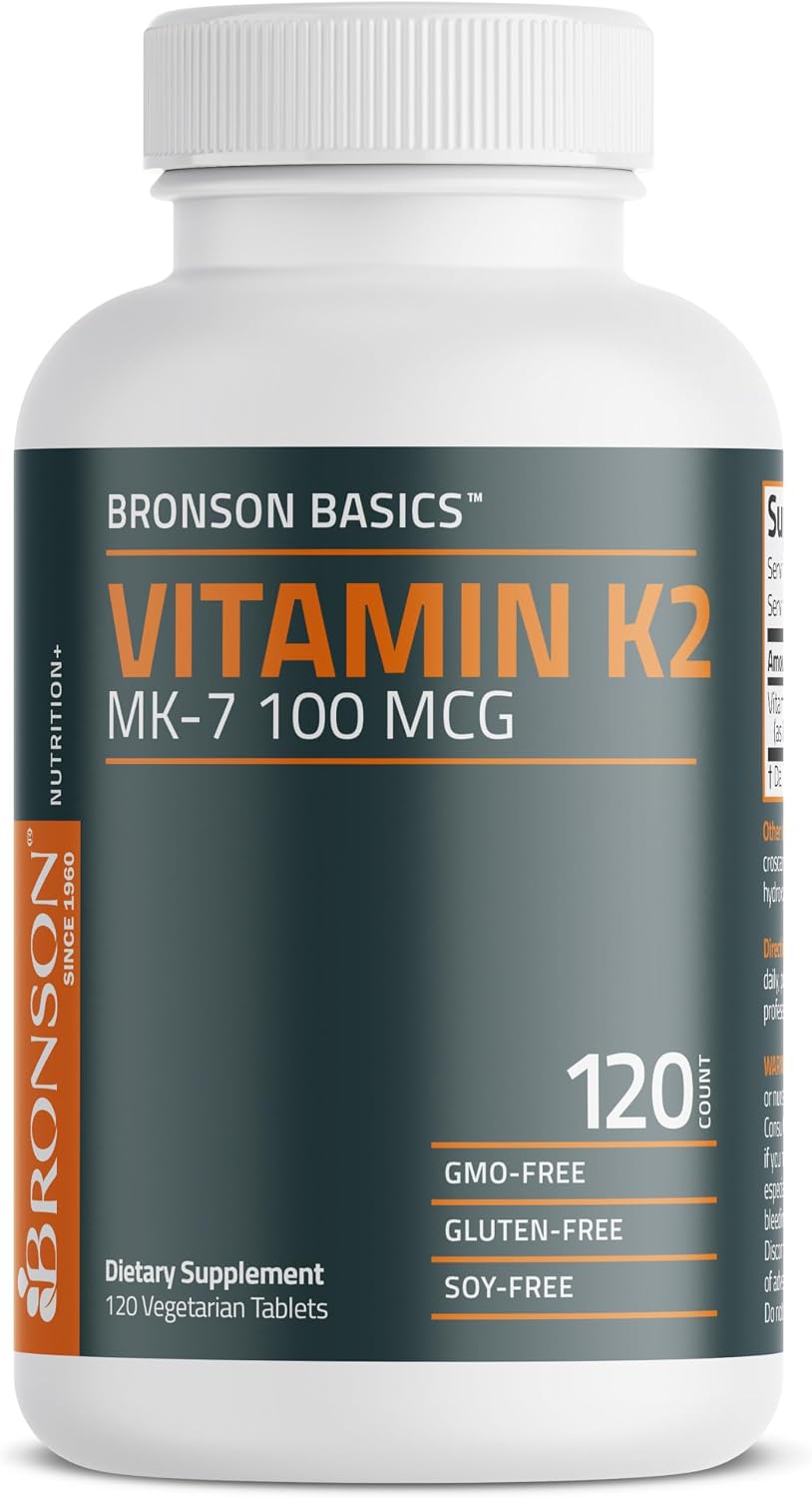 Bronson Vitamina K2 MK-7 100 mcg - 120 Comprimidos