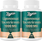 Vitamina E Tocotrienoles Liposomales 1000mg - Suplemento de Delta y Gamma Tocotrienol para Huesos y Antioxidante, 120 Cápsulas