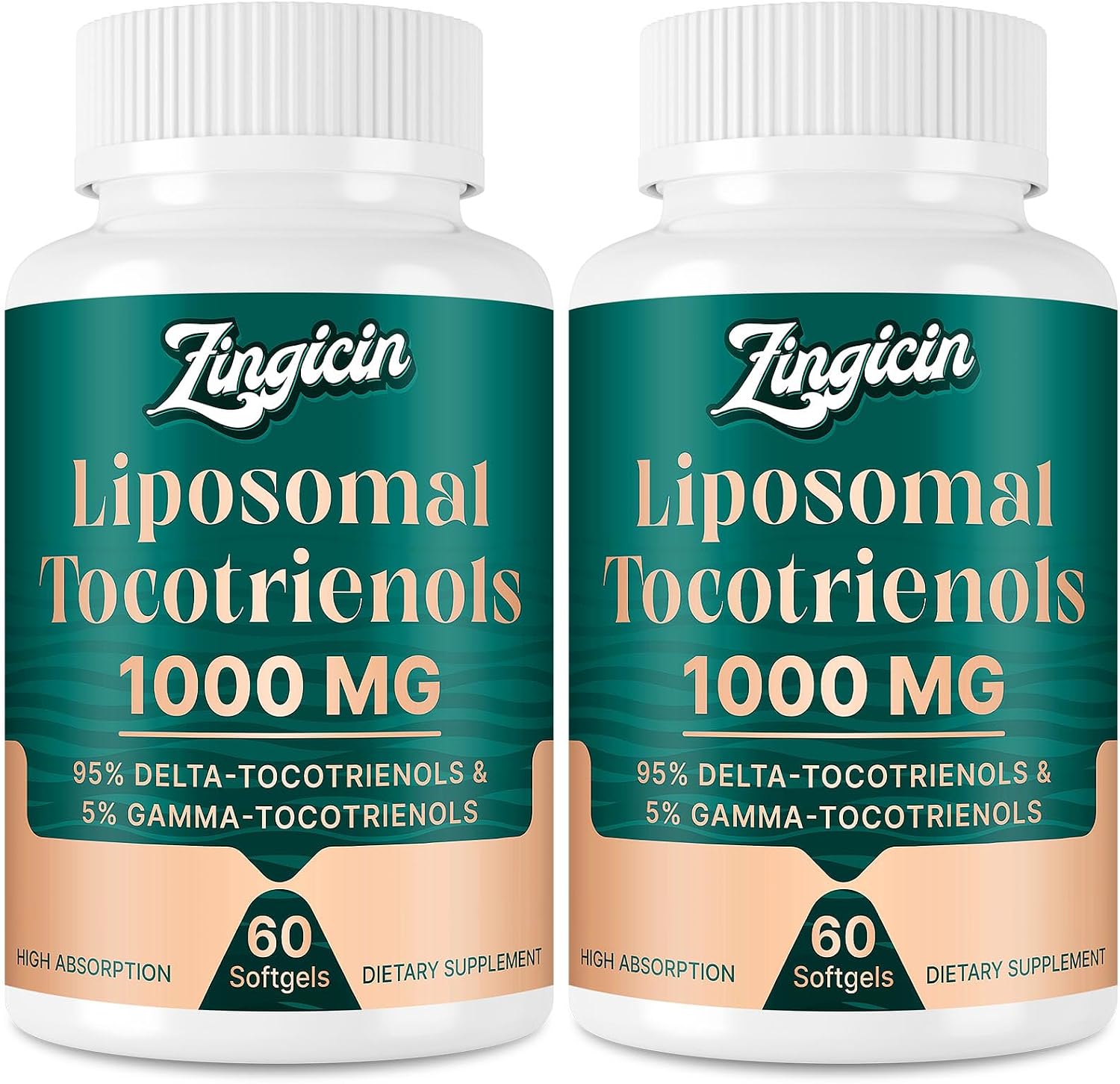 Vitamina E Tocotrienoles Liposomales 1000mg - Suplemento de Delta y Gamma Tocotrienol para Huesos y Antioxidante, 120 Cápsulas