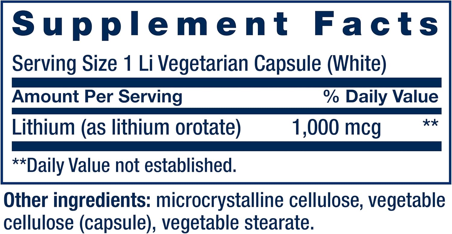 Life Extension Memory Protect, Litio, colostrinina, apoyo a la memoria y salud cognitiva, sin gluten, no transgénico, 12 cápsulas colostrinina-litio + 24 cápsulas litio