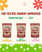 Krunchy Kids Vitamin D3 Gummies para Niños 2+ – Gomitas de Fresa con Ingredientes Limpios, Veganas y No-GMO, Bajo Índice Glucémico, 30 Unidades