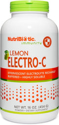 NutriBiotic Electro-C Limón - Vitamina C con Electrolitos en Polvo, 454 g