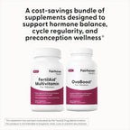 FertilAid para Mujeres y Ovaboost Combo - Suplemento de Fertilidad Femenina