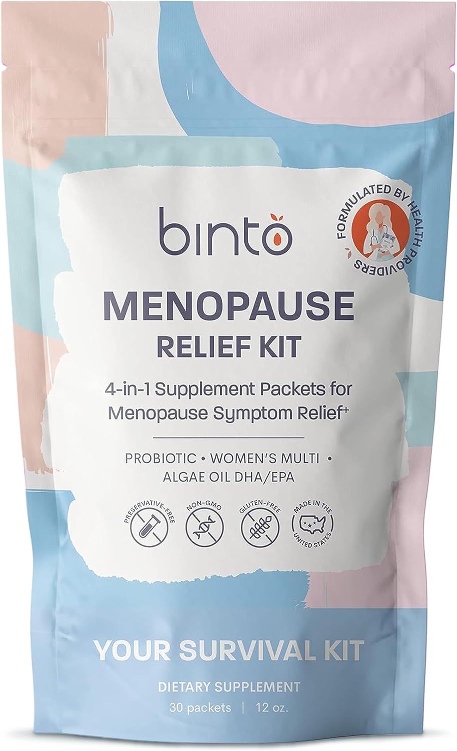 Binto Complete 4-en-1 Pack Multivitamínico para la Menopausia - 1 Mes