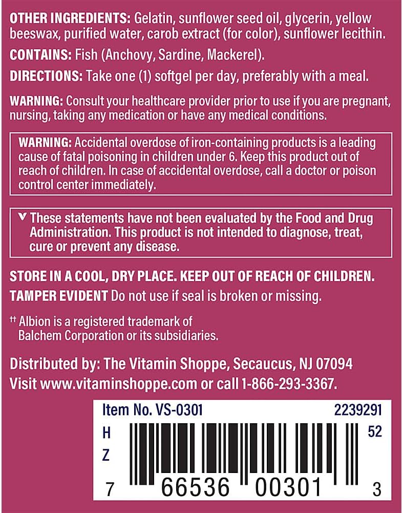The Vitamin Shoppe One Daily Prenatal Multivitamin con DHA