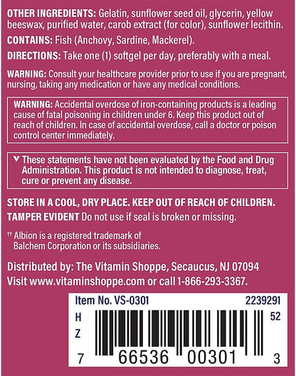 The Vitamin Shoppe One Daily Prenatal Multivitamin con DHA – Image 3