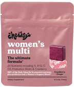 Chewsy - Multivitamínico en masticables para mujeres - Apoyo inmunitario y energía, vitaminas C, B12, A, D, E, ácido fólico, probióticos, biotina - Pack de 6 días
