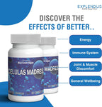 Stem Cell Células Madres - Suplemento Antiedad y Longevidad, 60 Cápsulas Vegetarianas