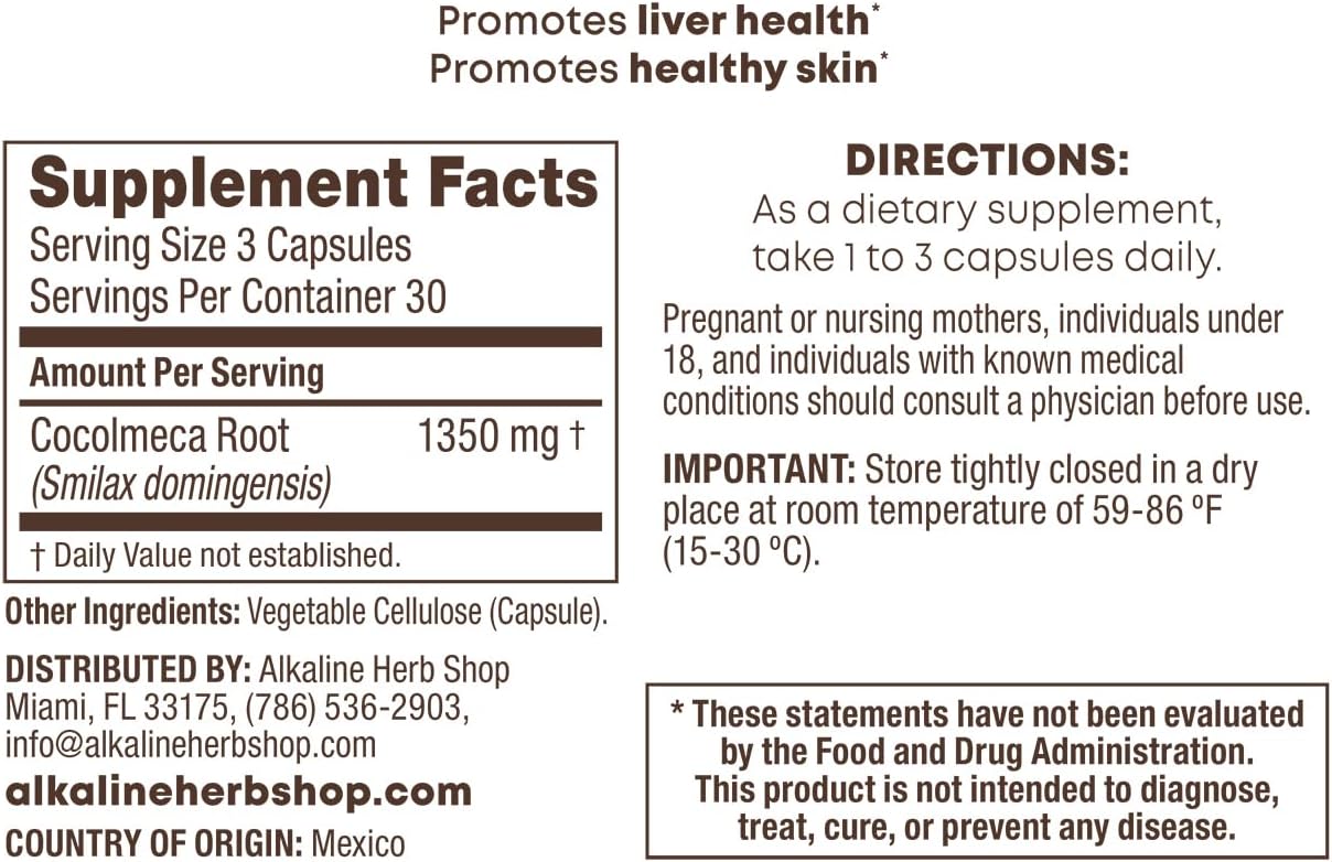 Alkaline Herb Shop Cocolmeca Suplemento 90 Cápsulas
