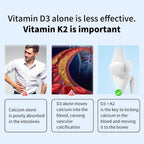 YOUTHVITA Vitamina D3 y K2 con Aceite de Coco - 10000 UI D3 + 200 mcg K2, 90 Cápsulas Blandas