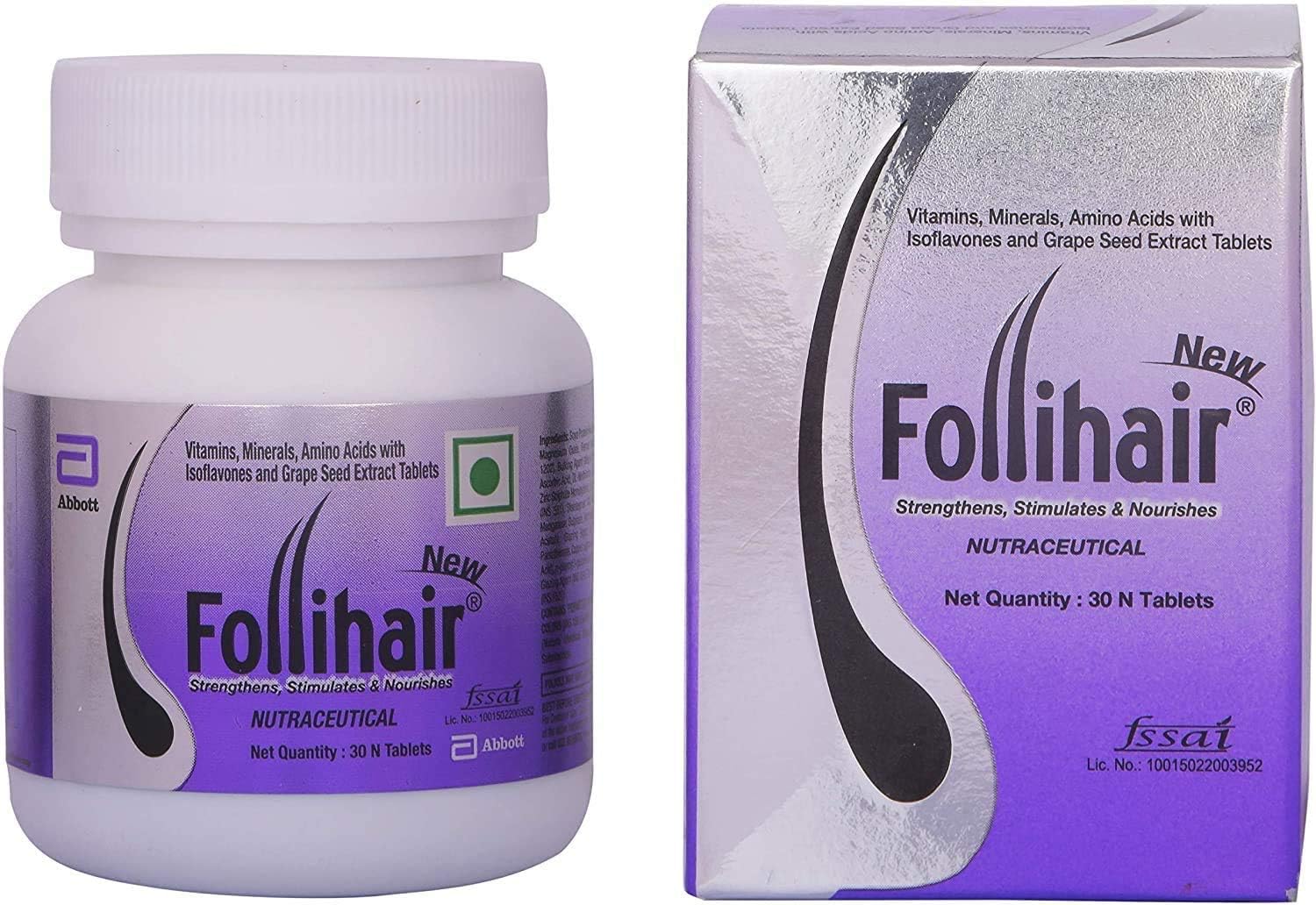 Satisfactory Nation Pack of 2 Follihair 30 Tablet Each Pack
