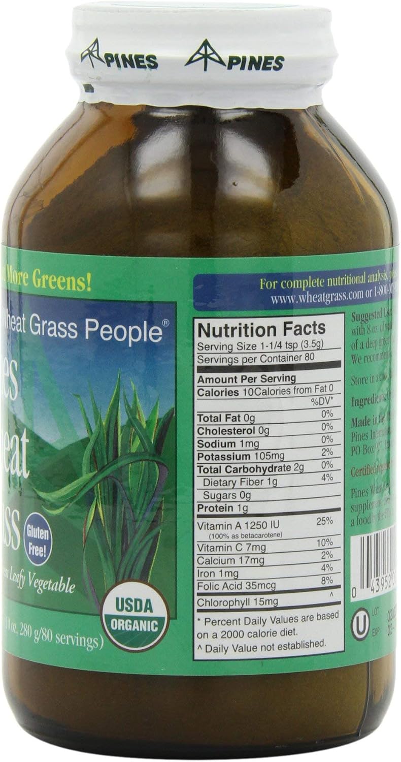 Pines International Wheat Grass Powder - 284 g (10 oz)