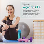 Naturalis Vitamina D3+K2 Vegana – 5000 UI D3 + 120 mcg MK-7 – 60 Cápsulas Blandas