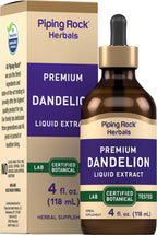 Extracto Líquido de Raíz de Diente de León | 118 ml | Gotas sin Alcohol | Complemento Herbal | Vegetariano, No Transgénico, Sin Gluten