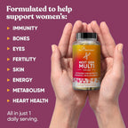Eu Natural Next Gen Multivitamínico para Mujeres - 22 Vitaminas Optimizadas para Inmunidad, Energía, Huesos y Belleza - 60 Cápsulas Vegetales