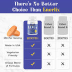 Enerlix SAM-e 1200 mg con CoQ10 y 5-HTP - 60 Comprimidos Recubiertos Entéricos Veganos
