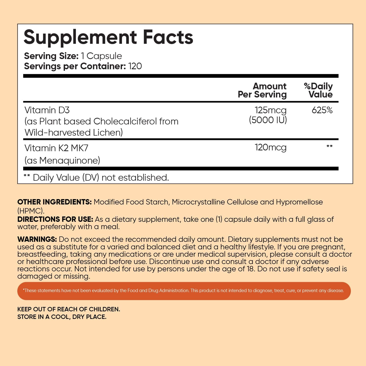 WeightWorld Vitamina D3 5000 UI + K2 MK-7 120 mcg - 120 Cápsulas