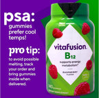 Vitafusion Vitamina B12 1000 mcg, 140 gominolas (Pack de 2)