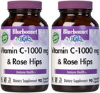 Bluebonnet Nutrition Vitamina C 1000 mg con Escaramujo – 90 Cápsulas Vegetales