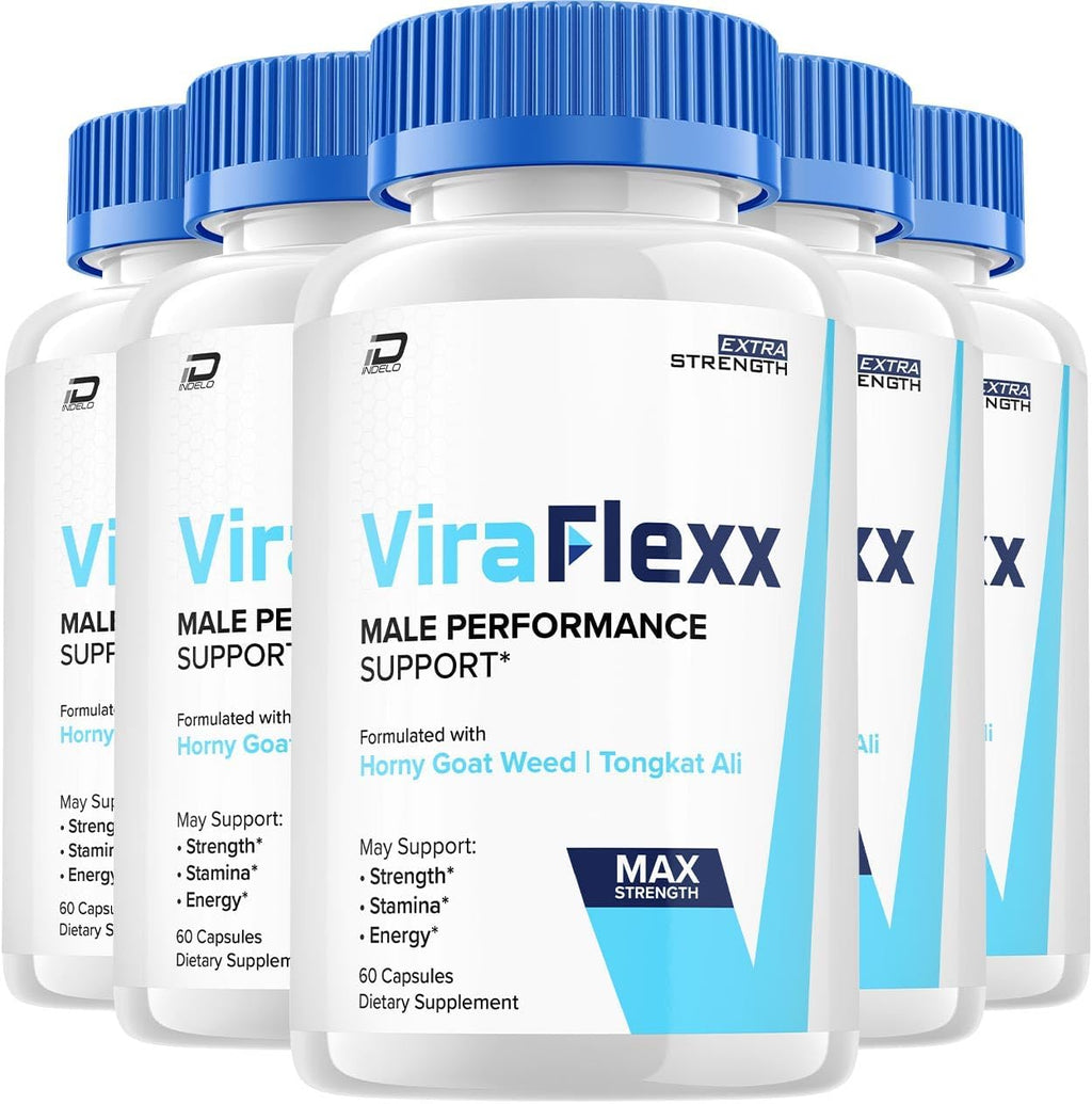 ViraFlexx Cápsulas, Suplemento para Hombres, 300 Cápsulas (Pack de 5)