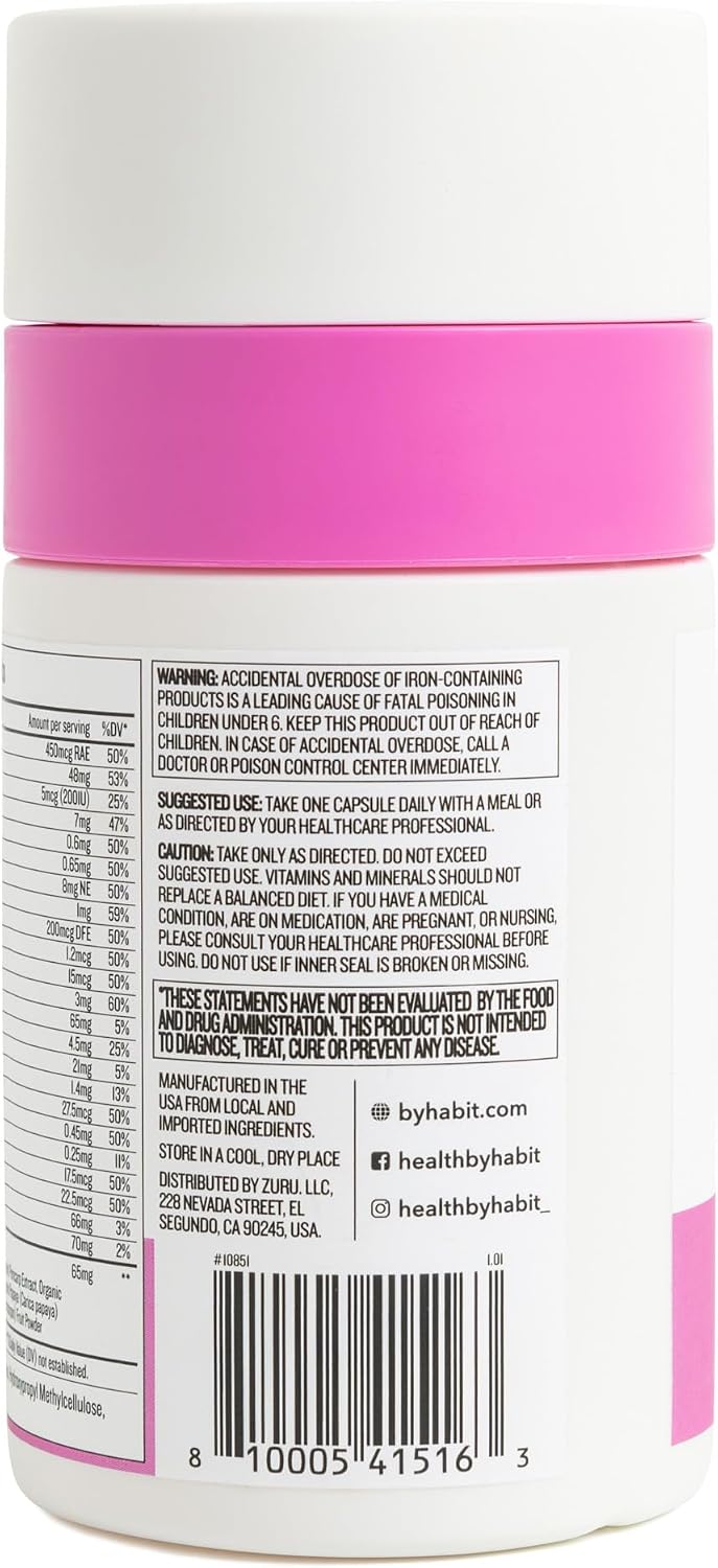 Health by Habit Multivitamínico para Mujeres 60 Cápsulas