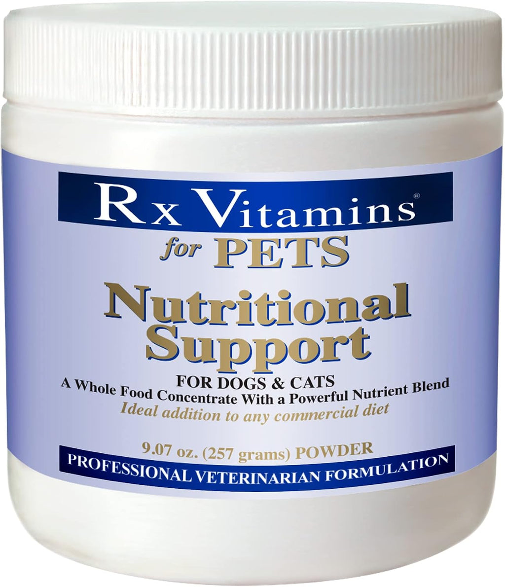 Rx Vitamins Apoyo Nutricional - Combinación de Vitaminas, Minerales y Compuestos Esenciales para Perros y Gatos - 257g