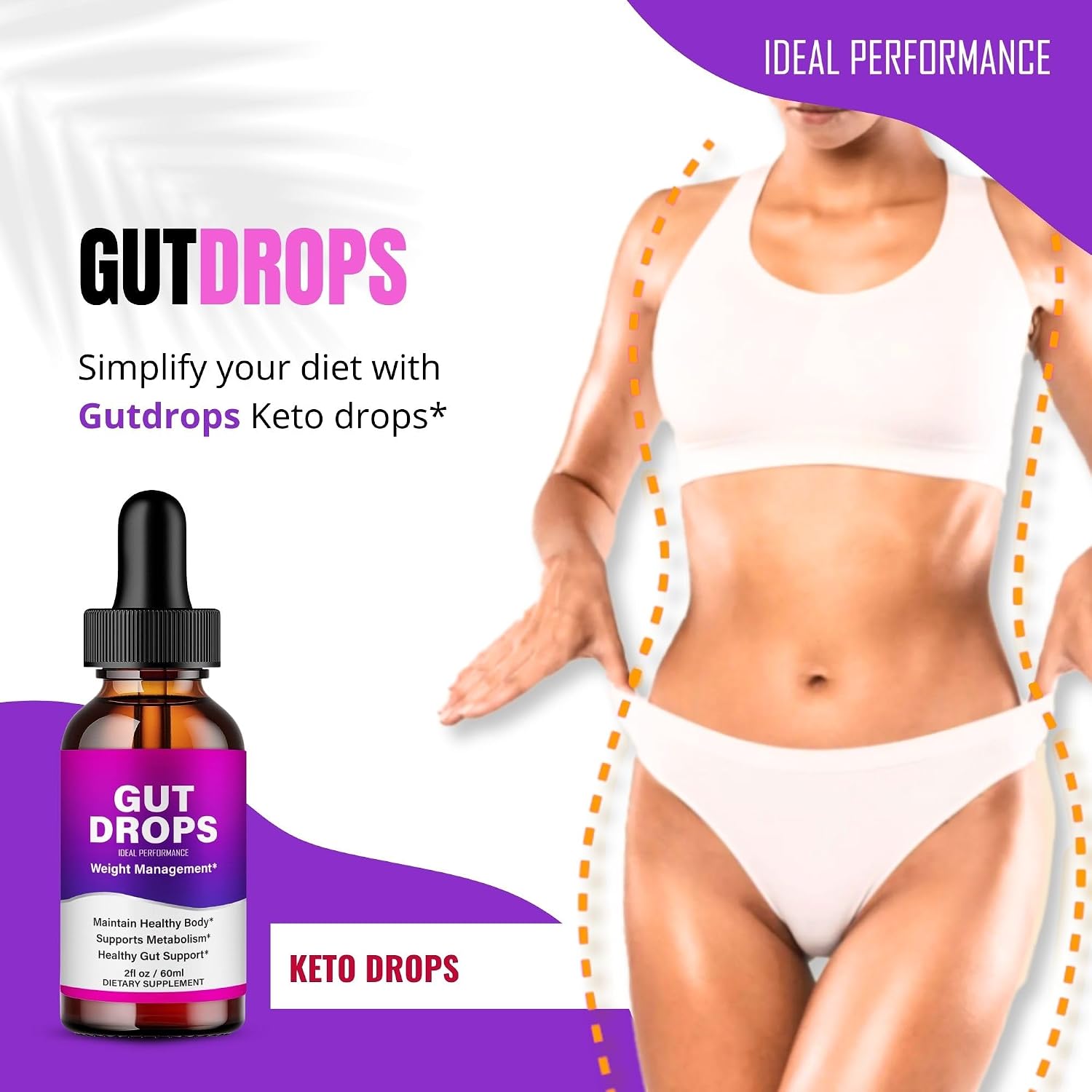 Gut Drops - Complemento Alimenticio Líquido Natural, Máxima Potencia (1 Envase)