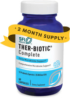 Ther-Biotic Complete - Probióticos 12 Cepas, 25 Mil Millones UFC, 240 Cápsulas (2 Envases de 120)