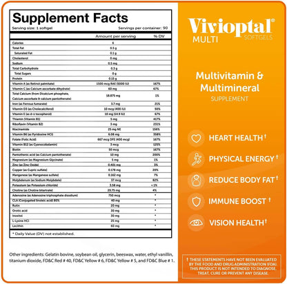 Vivioptal Multi, 90 Cápsulas Blandas – 4 oligoelementos: Sustancias como el cromo, el molibdeno y el yodo, que – Image 7